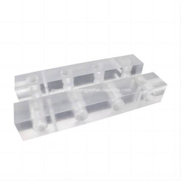 Pièces d&#39;usinage CNC en acrylique transparent en plastique personnalisé